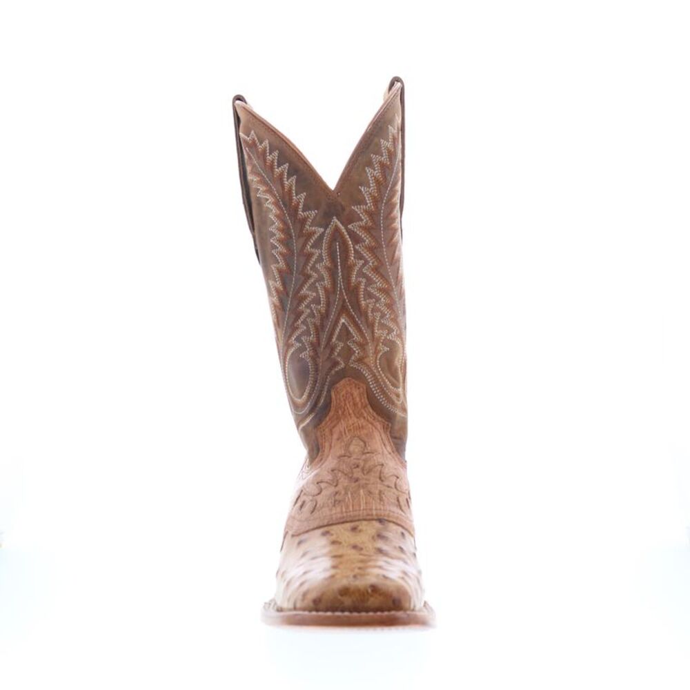 Durango Mens Premium Exotic Full Quill Ostrich Brown Boots (NWT) - Picture 3 of 7
